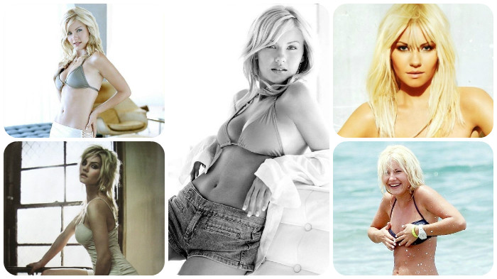 Splitterfasernackt: Elisha Cuthbert beim Fotoshooting