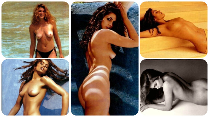 Hier posiert die  Cindy Crawford splitternackt!